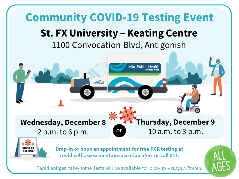 Antigonish Pop Up COVID Testing on Dec 8 9 Town News